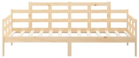 Sofá-cama 80x200 cm madeira de pinho maciça
