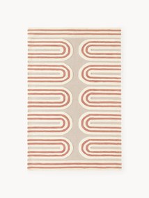 Tapete em lã artesanal com relevo Arne