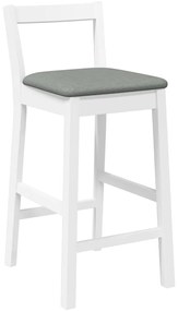 Bancos de bar com almofadões 2pcs madeira de seringueira maciça