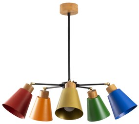 Chandelier Manavgat – Multicolor – Diâmetro: 58 cm, Altura: 68 cm