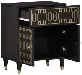Mesa de cabeceira 50x33x60 cm madeira de mangueira maciça