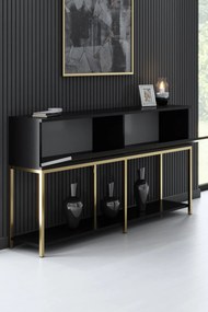 Console Lord – Preto e Dourado – 150x80x30 cm