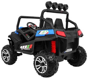 Carro elétrico para Crianças 2 Lugares Grand Buggy 24V 4x4 LIFT STRONG Rodas Espuma EVA, Assento couro ecológico Azul