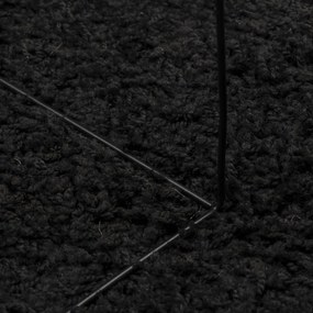 Tapete shaggy de pelo alto PAMPLONA 160x230 cm preto
