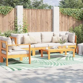 vidaXL Tapete para Outdoor Folha ARAKIL Verde e Branco 400 × 300 cm