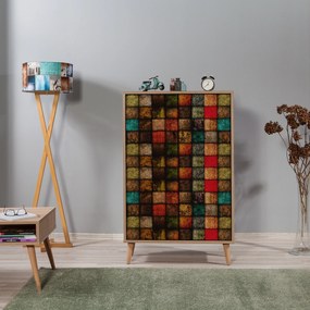 Móvel Multiuso Multibox – Carvalho Sonoma – 80x127x36 cm