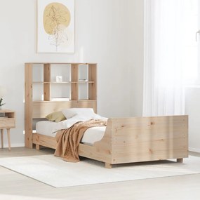Cama sem colchão 90x200 cm madeira de pinho maciça