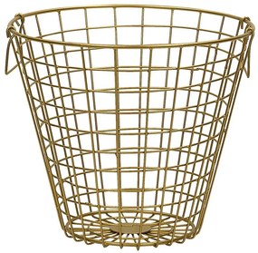 Cesto de metal dourado NITMA Beliani
