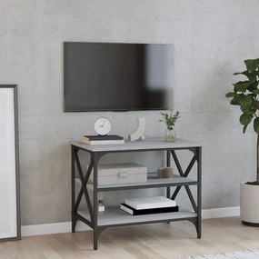 vidaXL Móvel de TV 60x40x50 cm derivados de madeira cinzento sonoma