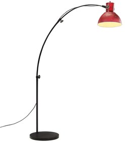 Candeeiro de pé 25 W 150 cm E27 vermelho desgastado