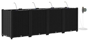 Jardineiras de Jardim 1 pc Preto 160 x 40 x 52 cm Plástico
