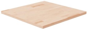 vidaXL Tampo de mesa quadrado 60x60x2,5 cm carvalho maciço não tratado
