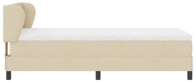Cama Box com Colchão Creme 100x200 cm Tecido