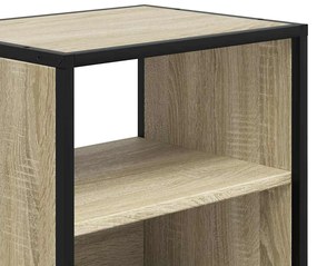 Mesas de cabeceira de parede 2 pcs 40x31x39,5cm carvalho sonoma