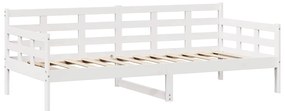 Sofá-cama com gavetas 80x200 cm madeira de pinho maciça
