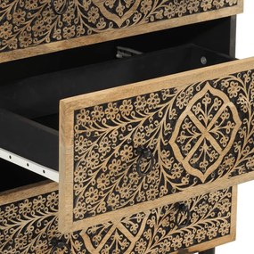 Móveis de apoio 2 pcs 60x33x75 cm madeira de mangueira maciça