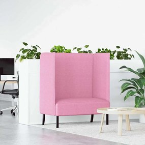 vidaXL Sofá Alto Rosa 109x56x121 cm Tecido