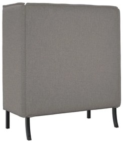 Sofá Alto Taupe 109x56x121 cm Tecido