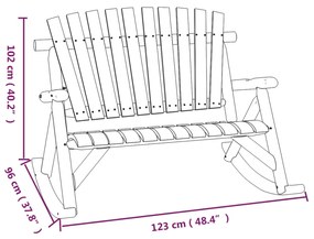 5 pcs conjunto lounge de jardim madeira de abeto maciça