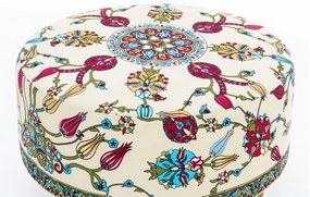 Tuffet Rimini – Branco, Azul, Vermelho, Amarelo, Verde – 65x40x65 cm