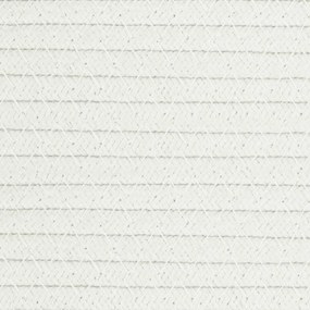 Cesto de arrumação Ø55x36 cm algodão bege e branco