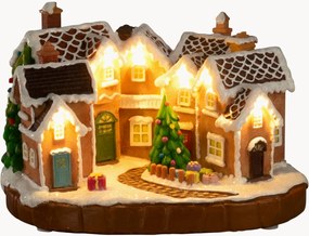 Decoração de Natal LED com temporizador Gingerbread Village