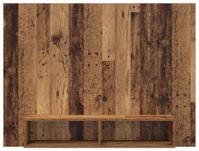 Gabinete de TV de Parede Madeira Antiga 120 x 23.5 x 90 cm
