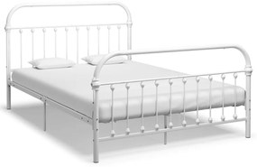 vidaXL Estrutura de cama 160x200 cm metal branco
