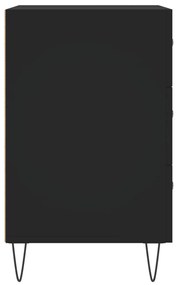 Mesa de cabeceira 40x40x66 cm derivados de madeira preto
