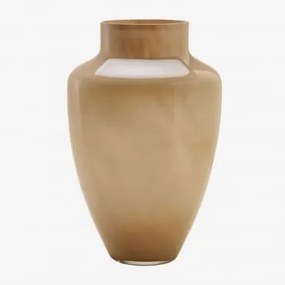 Vaso Em Vidro Wexylin Beige Amêndoa - Sklum
