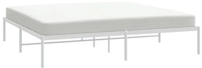 Estrutura de cama 193x203 cm metal branco