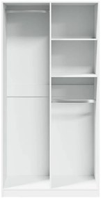 Roupeiro 100x50x200 cm contraplacado branco
