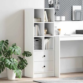 vidaXL Unidade de Prateleira Branca Branco MDF Padrão