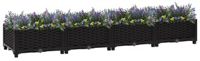 vidaXL Canteiro elevado 160x40x23 cm polipropileno