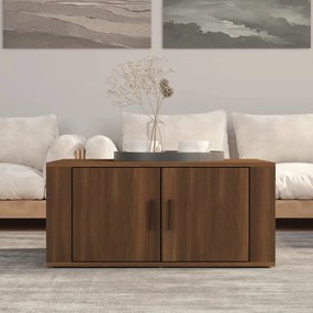 Mesa centro 80x50x36 cm derivados de madeira carvalho castanho