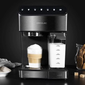 Máquina de café semiautomática Power Instant-ccino 20 Touch Serie Nera 20 bares de pressão, capacidade 1,4 L, sistema de aquecimento por ThermoBlock e