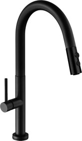 Mexen Ava torneira de cozinha, preta - 672800-70
