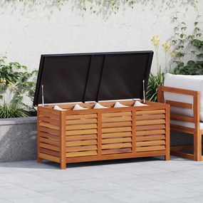 vidaXL Caixa arrumação p/ jardim 117x50x55 cm madeira eucalipto maciça