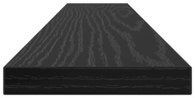 Conjunto com 4 Prateleiras Preto Carvalho 60x10x1,5 cm Madeira de Enge