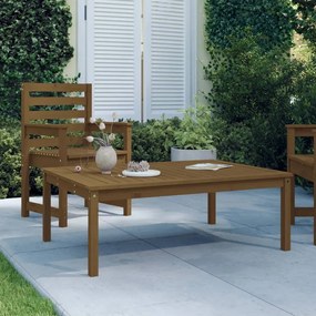824130 vidaXL Mesa de jardim 121x82,5x45 cm pinho maciço castanho-mel
