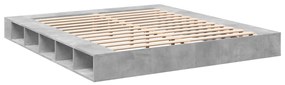 Estrutura de cama 200x200 cm derivados de madeira cinza cimento