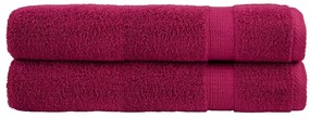 Toalhas premium SOLUND 2 pcs 100x200 cm 600 gsm bordô