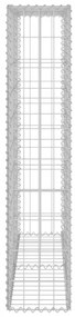 Muro gabião com tampas aço galvanizado 80x20x100 cm