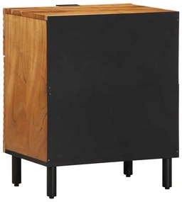 Mesa de Cabeceira vidaXL 50x33x60 cm Madeira de Acácia Sólida