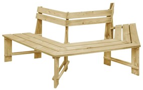 vidaXL Banco de jardim 240 cm pinho impregnado