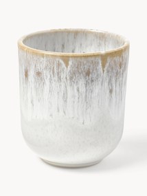 Canecas artesanais com vidrado reativo Danza, conjunto de 4