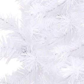 Árvore de Natal artificial de canto 150 cm PVC branco