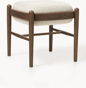 Banco estofado em madeira de carvalho Imara