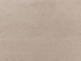 Cama de casal em veludo taupe 160 x 200 cm CHALEIX Beliani