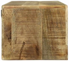Gabinete de TV 80x30x25 cm Madeira Maciça Áspera